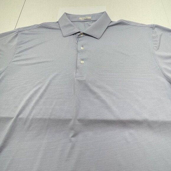 Oliver Ridley Men's Golf Shirt - Blue Striped - Size 2XL - EUC - Picture 9 of 9
